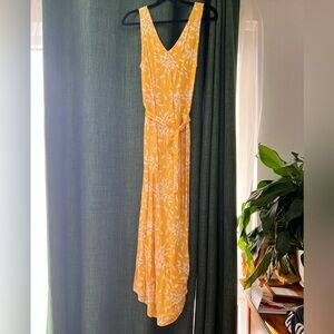a new day Yellow and White Floral Maxi Dress